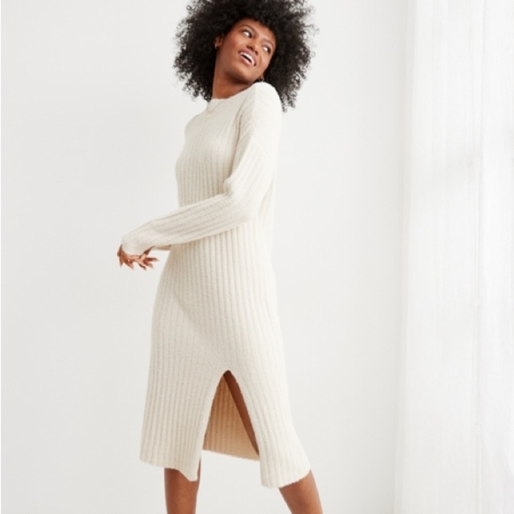 AERIE BUTTERCREAM SWEATER MIDI DRESS- size SM